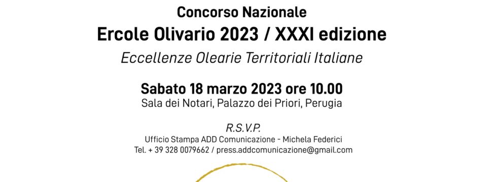 Concorso Nazionale Ercole Olivario 2023, in arrivo i due giorni conclusivi della XXXI edizione